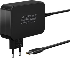 USB-C™-Ladegerät für Laptops (65 W) schwarz