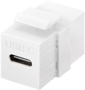 Module Keystone Connecteur USB-C™, USB 3.2 Gen 2 (10 Gbit/s), blanc