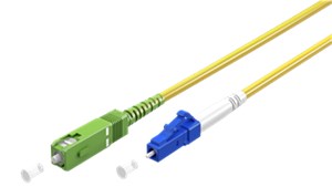 Câble à Fibre Optique (FTTH), Singlemode (OS2) Yellow, jaune (Simplex), 10 m