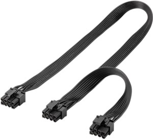 Netzteil-Kabel 8-Pin-Stecker auf Dual 6+2-Stecker für PCIe