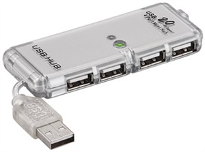 4-fach USB 2.0 Hi-Speed-HUB/Verteiler