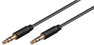 Câble de Connexion Audio AUX, 3,5 mm Stéréo 3 Pôles, Slim, CU