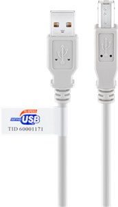 Câble Hi-Speed USB 2.0, gris